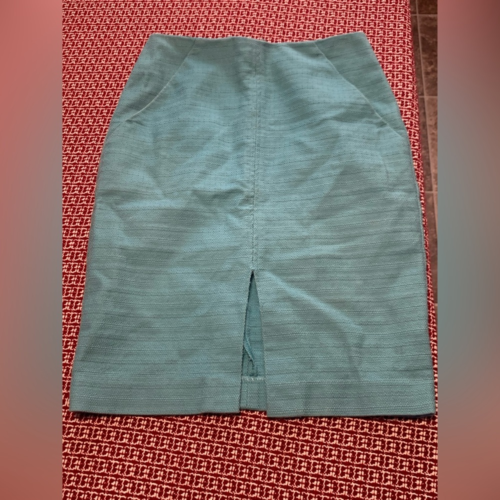 Loft teal skirt 00